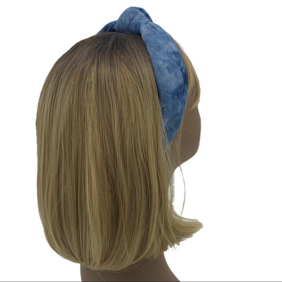 Lele Sadoughi Atlantic Blue Tie-Dye Knotted Headband New main image 15